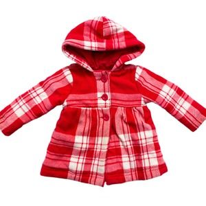 Old Navy Girls 18-24M Button Up Red Coat